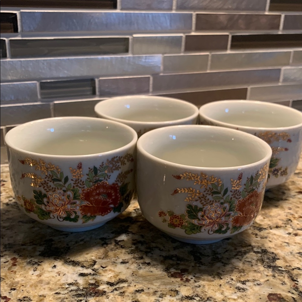 Vintage Sake Tea Cups Set